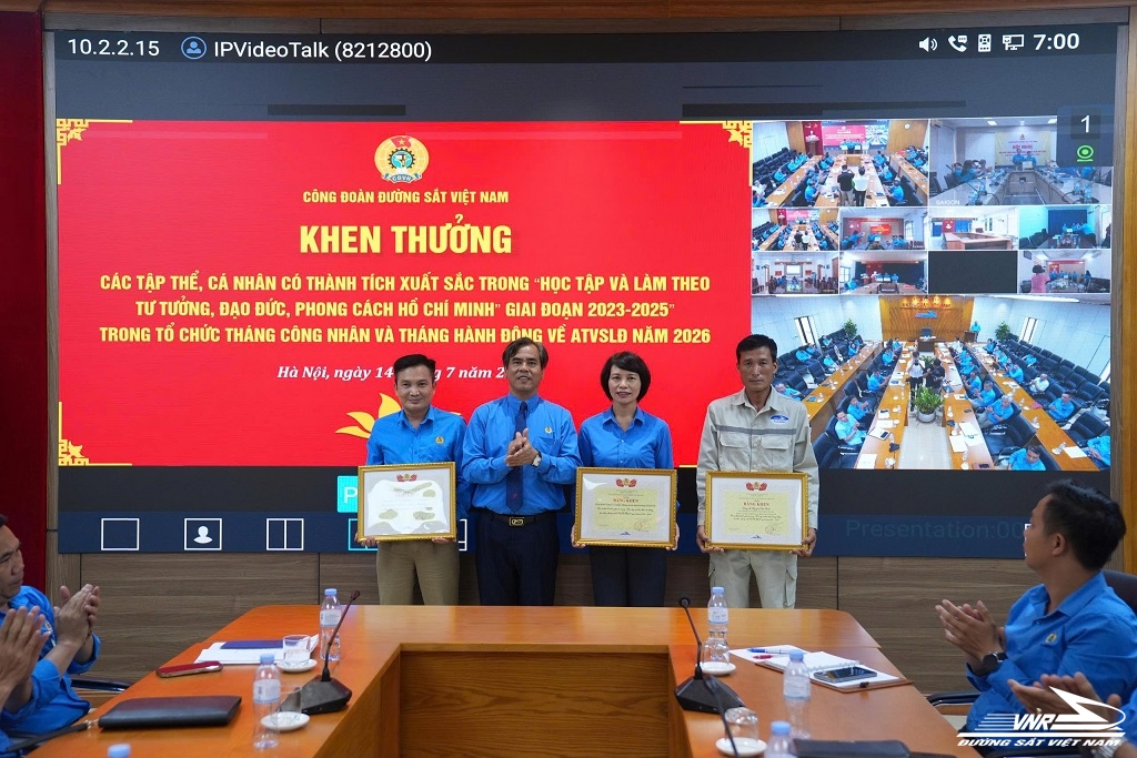 6 tháng đầu năm 2026: Dấu ấn thi đua nổi bật của Công đoàn ĐSVN 
