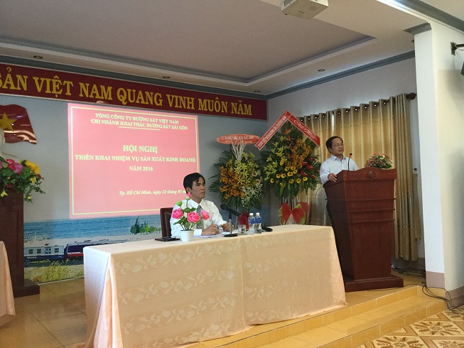 Chi nhánh Khai thác ĐS Sài Gòn: Tổ chức Hội nghị triển khai nhiệm vụ SXKD năm 2016