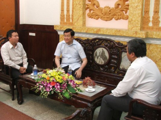 Chủ tịch nước Trương Tấn Sang: Đánh giá cao công tác vận tải của ngành ĐS