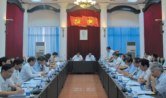 Đoàn kiểm tra của Bộ Chính trị làm việc với Đảng ủy ĐSVN về thực hiện Nghị quyết T.W 4