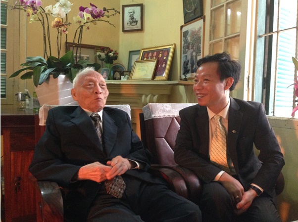 Chủ tịch Công đoàn ĐSVN thăm, chúc Tết đồng chí Nguyễn Đăng, nguyên lãnh đạo Việt Nam công nhân Hỏa xa cứu quốc