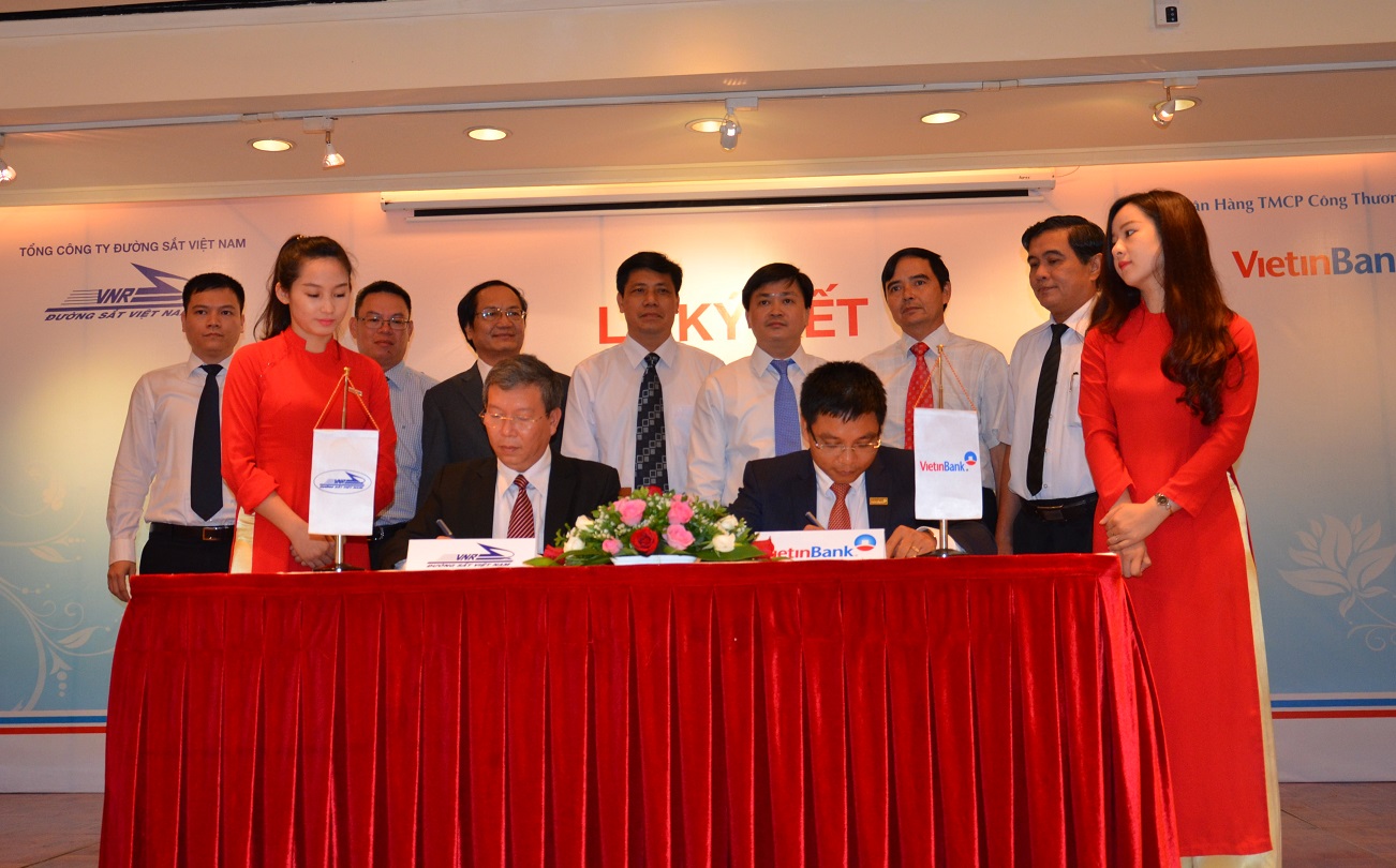 Tổng công ty ĐSVN và Ngân hàng VietinBank ký thỏa thuận hợp tác