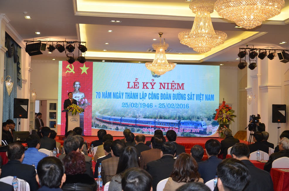 Kỷ niệm 70 năm ngày thành lập Công đoàn Đường sắt Việt Nam