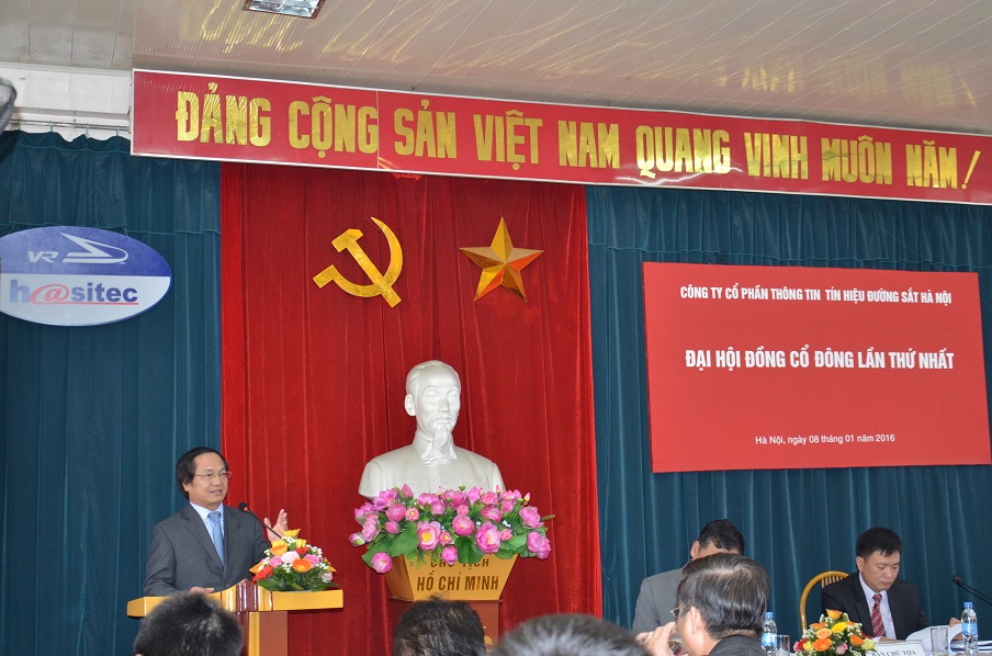Công ty CP TTTH ĐS Hà Nội tổ chức Đại hội cổ đông lần thứ nhất