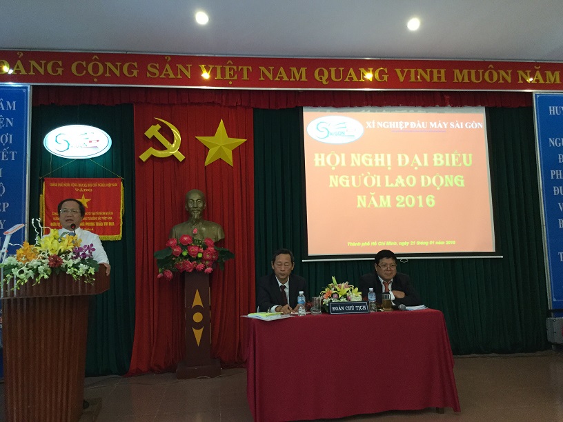Xí nghiệp ĐM Sài Gòn: Tổ chức Hội nghị người lao động năm 2016
