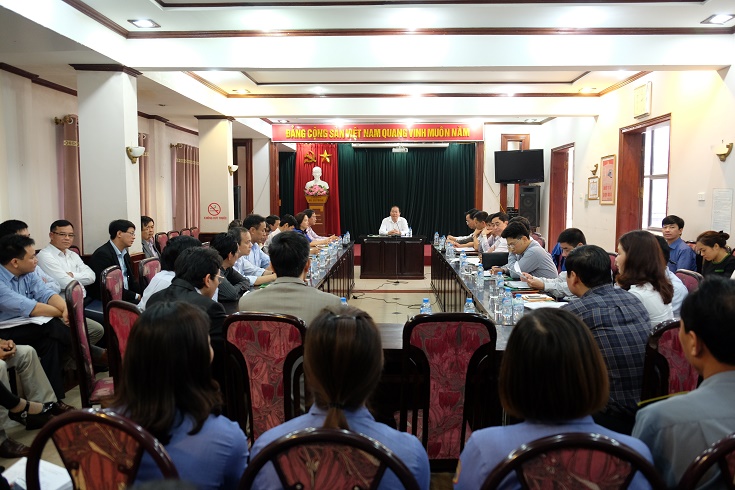 Chủ tịch Vũ Anh Minh đối thoại với CBNV Đoàn Tiếp viên ĐS Hà Nội