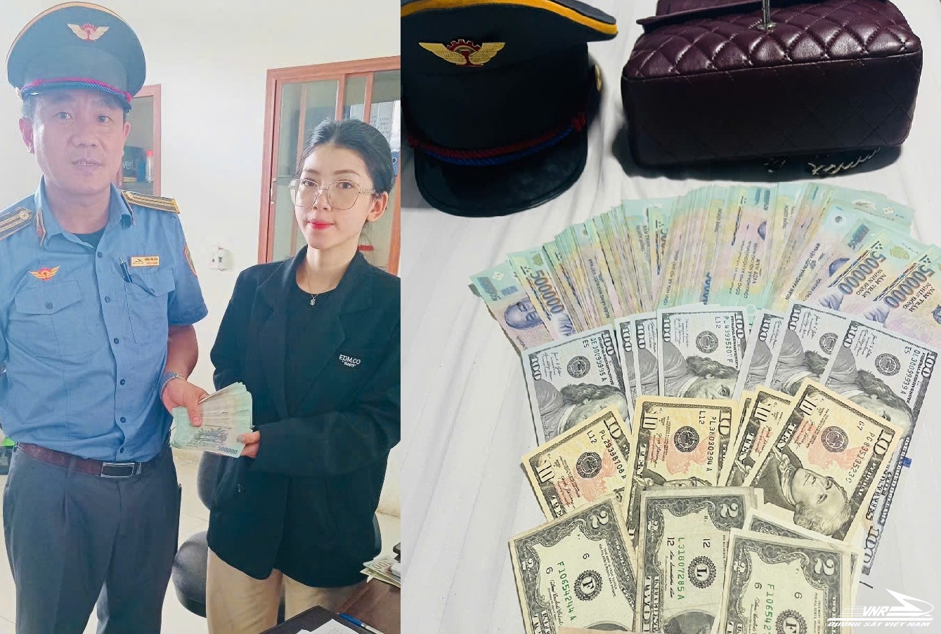 Khách bất ngờ nhận lại cả trăm triệu đồng bỏ quên trên tàu