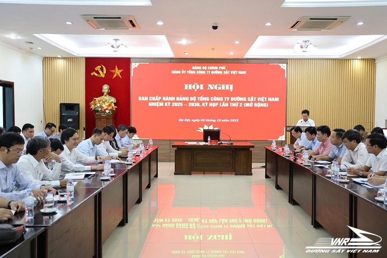Hội nghị Ban Chấp hành Đảng bộ Tổng công ty ĐSVN khóa XIII, nhiệm kỳ 2025 – 2030, kỳ họp thứ 2 (mở rộng)