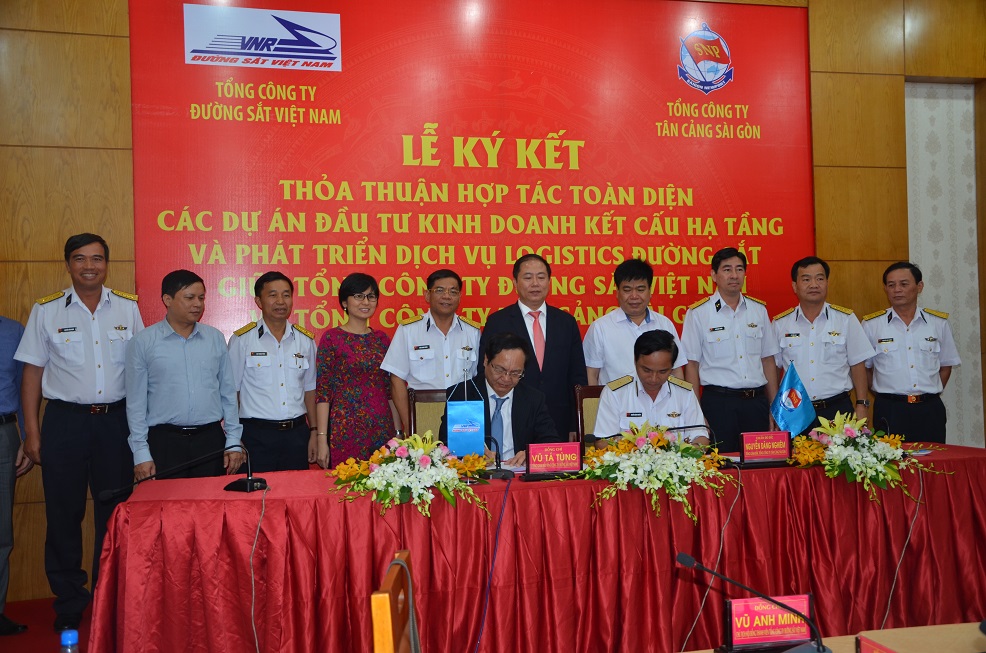 ĐSVN - Tân Cảng Sài Gòn:  Hợp tác đầu tư kinh doanh kết cấu hạ tầng và phát triển dịch vụ logistic